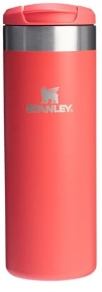 Stanley 1913 Aerolight Transit Travel Mug 0.47L - Keeps 6 Hours Hot - 8 Hours Cold - Dishwasher Safe - Leakproof - Car Cup Holder Compatible - Insulated Coffee Cup - Hot Coral