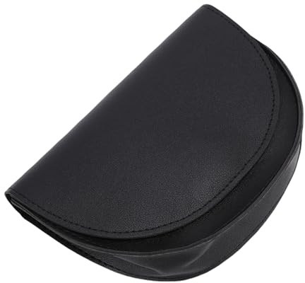CHICIRIS Golfavståndsmätare Midjeväska, Midjepaket med PU-läder och Justerbart Bälte för Golfavståndsmätare, Storlek 6,9x4,7x1,4 Tum för Bolltillbehör (BLACK)