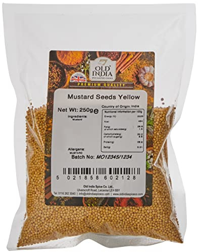 Old India Mustard Seeds Yellow 250g