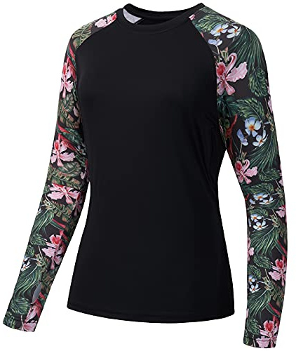 Bassdash T-Shirt de Protection Solaire UV UPF 50+ pour Femme à Manches Longues pour la pêche, la randonnée, la Performance