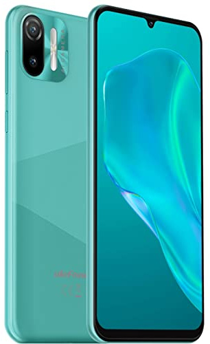 Ulefone 4G Téléphone Portable Debloqué Note 6(P), 8,5mm Ultra Mince Dual SIM Smartphone,Écran HD+ 6,1'',Fente pour 3 Cartes, Android 11 Go,2Go + 32Go,Caméra 8MP+5MP,Déverrouillage du Visage GPS Vert