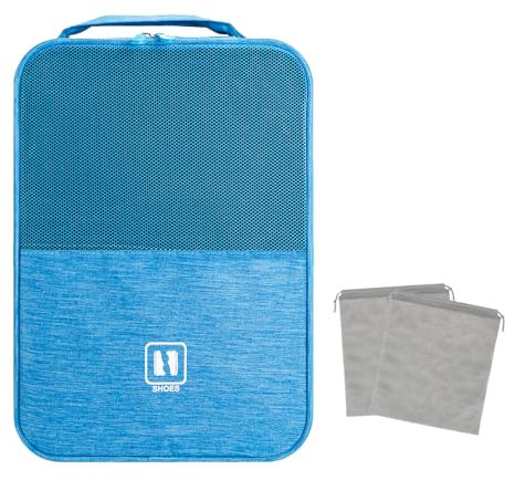 jooeer Schuhtasche Reise Wasserdicht Travel Shoe Bag Golf Fußball Sport Organizer, Blau