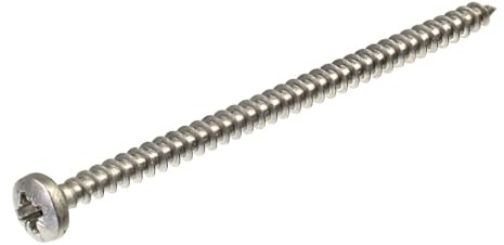 SECCARO Tornillo de cabeza semicircular para aglomerado (4 x 70 mm, acero inoxidable, V2A, VA A2, rosca completa, 100 unidades)