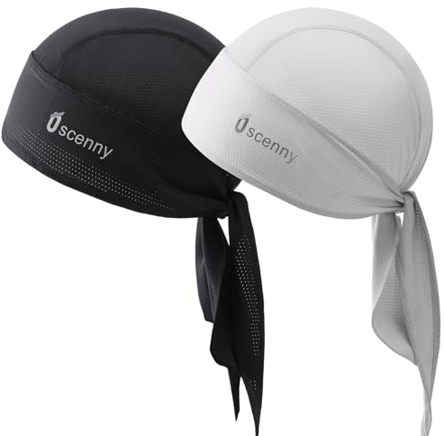 Oscenny Laufmütze Herren Damen,Amerikaner Coolmax Leichtes Perforiertes Material Schnell Trocknend Feuchtigkeitsableitend Durag Sonnenschutz Fahrradmütze Motorrad Schädel Wandern Kopftuch Mütze