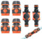 SPDYCESS 6 Pezzi Connettore per Tubo Flessibile con Raccordo, Attacco Rapido da 12 mm Acqua, Connettore per Rubinetto da Giardino, Accessori per Tubi da Giardino per Tubo da Giardino