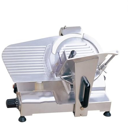 Cortadora de carne comercial, cortadora de alimentos eléctrica de 25 cm, cortadora de jamón, queso y fiambres de 220 W para uso comercial y doméstico