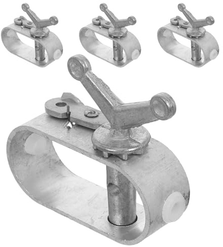 SEWACC Set 4 Pezzi Tenditori per Cavi Metallici in Acciaio Utensili per Serraggio Cavi di Copertura Piscina Tenditori per Tensione Fili per Strutture Agricole Uso per Colture e