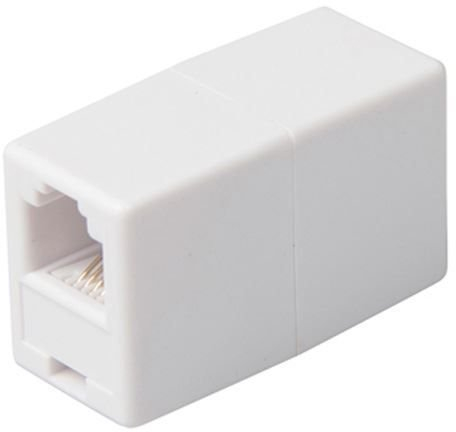 CABLEPELADO RJ11-Buchse auf Buchse, Adapter für RJ11-Kabel, Telefonverbindung, Telefonkabel, 6P4C, Weiß