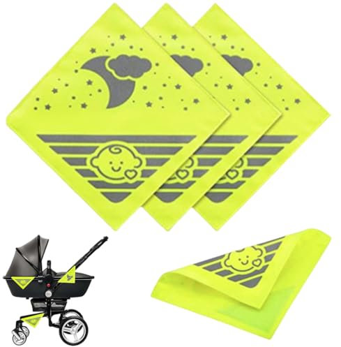 3 Stück Reflektoren für Kinderwagen,kinderwagen reflektoren,reflektor kinderwagen,reflektoren kinderwagen für alle Kinderwagen, Rucksäcke, Fahrräder, Rollstühle