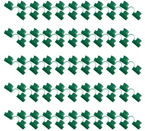 50Pcs Clip per tubo Serra Raccordo Giardino Laminazione Carta Net Hoop Parte Accessori Montaggio Sostituzione Giardino Serra Clip per Film e Rete