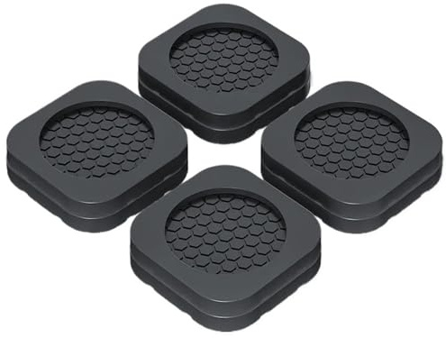 4 Almohadillas Antivibración For Pies, Alfombrilla De Goma Antideslizante, Amortiguadores Silenciosos, Soporte Universal For Lavadora, Refrigerador, Muebles, Almohadilla For Pies(8 pcs)
