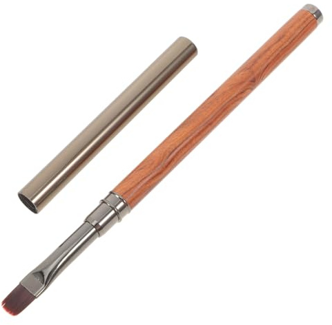 PATKAW Magnetic Nail Brush Pen Double-Headed Sandalwood Handle for Cat Eye Gel Polish and Nail Art Detailing Tool