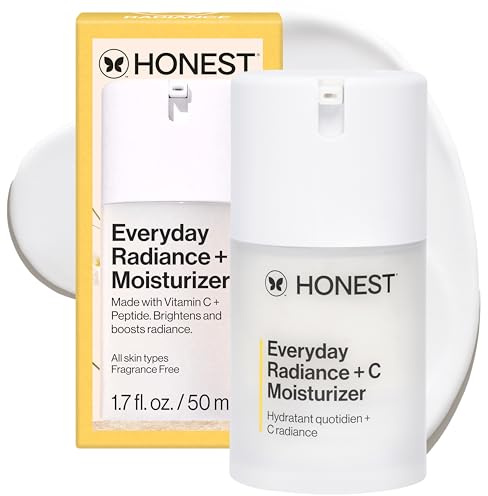 honest beauty everyday radiance moisturizer with a blend of cherry fig licorice extracts paraben free dermatologist tested cruelty free 1 7 fl oz