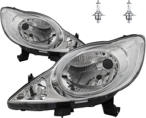 EISENFELS Bundle Set 70774617 Scheinwerfer rechts & links + Leuchtmittel H4 Classic kompatibel mit 107