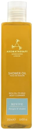 Aromatherapy Associates Bath and Shower Oil, Luxury Spa, Natural Bath, Bath Oil, Vegan, Cruelty Free, Environment Friendly (250 ml (Pack of 1), Revive Shower Oil)