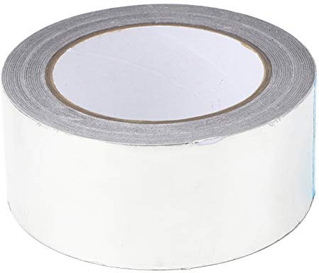 Marhynchus Nastro adesivo impermeabile materiali ausiliari elettrici nastri elettrici Nastro in alluminio argentato ignifugo 50 mm x 30 m per conduttura