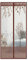 ZYBCQL Magnetische Fliegengittertür, Hands frei Anti-Moskito, Braun, 100x220cm (39x87in)