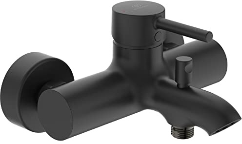 Ideal Standard - Ceraline, Miscelatore monocomando esterno per vasca, Nero Seta