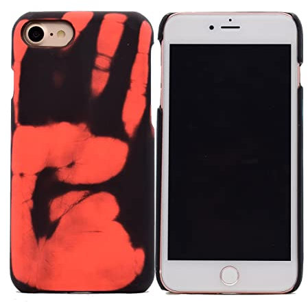 Omio Compatible with iPhone SE 2022 / iPhone 8 Color Changing Case, Thermal Sensor Case Heat Sensor Induction NeonTemperature Sensing Creative Cover Ultra Thin Anti-Scratch Stylish iPhone 7 Cover