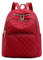 NICOLE & DORIS Zaino Donna Leggero Elegante Zainetti da Donna Antifurto Borsa Zaino Impermeabile Nylon Zainetto da Viaggio Zaino Universitario Zaino Scuola Multitasche Rosso Vino