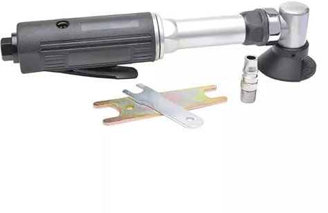 Toplionace Amoladora Neumática de ángulo de Codo Extendido Lijadora de Aire Tipo L Pulidora de 50mm Máquina de Lijado y Pulido Rosca de Husillo de 18000rpm M10