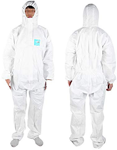 NutriEss MC2000T Combinaison de protection antistatique chimique ignifuge liquide XXL combinaison de sécurité robuste pour usage industriel (L)