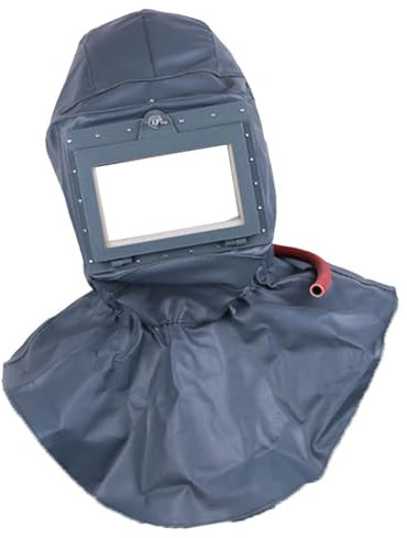 YsXoWiui Casco di protezione per il viso Caschi per sabbiatura Lenti semplici Utilizzo di attrezzatura protettiva per sabbiatrice