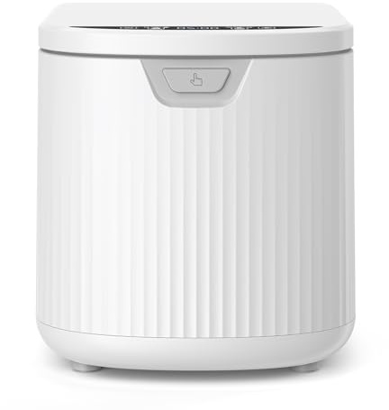 3.3L(Max) Electric Composter for Kitchen, Smart Compost Bin with LED Display, Low Noise|Odorless|Auto-Cleaning, Food Waste Compost Machine, Turn Food Waste to Fertilizer in 3.5-6H for Indoor Home Use