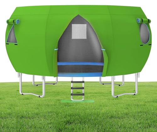 Housse De Tente pour Trampoline | Protection Solaire pour De Jeux - Pare Soleil Et Accessoire De Toit pour Trampoline De Jardin De 4,2 Mètres