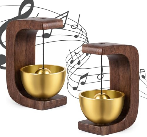 pangdapengpeng 2 pezzi Campanello per Negozianti, Gong per Porta in Legno