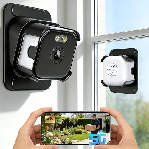 Aqash 3MP 2K Window Security Camera | ChroMax AI Motion Detection Color Night Vision for Looking Outside, 2.4GHz &5GHz WiFi Two-Way Audio Wired Safeview Window Camera for Home Security