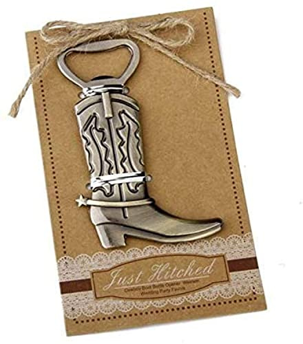 Pack of 20 Retro Style Cowboy Boots Beer Bottle Opener Wedding Favors,Party Favors for Guest Souvenir Gift for Baby Shower Birthday Party Decorations and Supplies by JSSHI (Boots Style)