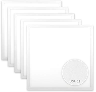 Xtend EcoLight 5x LED Panel 62x62 cm 4000K Neutralweiß 36W 3960lm Blendarm UGR19 Rasterleuchte flimmerfrei LED Deckenleuchte PLs3.0