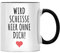 Wird scheisse hier ohne dich Tasse, Spruch Kollegen Abschiedsgeschenk Jobwechsel Abschied Tassen mit Sprüchen lustig witziges Ruhestand Geschenk Rente