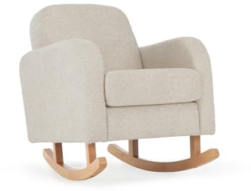 CuddleCo Etta Nursing Chair - Rocking Armchair Mushroom Beige - Maternity/Breastfeeding Rocker Chair for Nursery