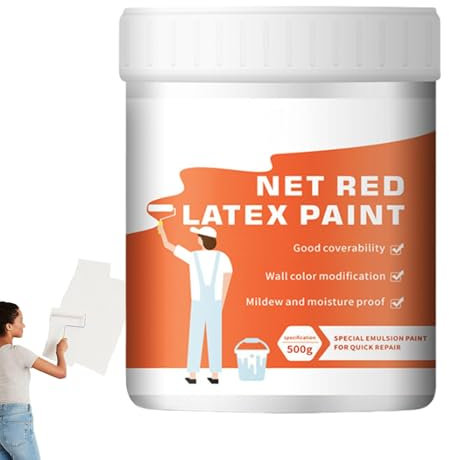 Pintura de reparación de paredes, pintura multiusos, uso interior y exterior, pintura de tiza para mejoras del hogar, sin olor, respetuosa con el medio ambiente, pintura de reparación de pared segura