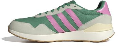 adidas Kvinnor RUN 60s 4.0 SHOES, Semi Court Green/Bliss Pink/Warm Vanilla, 38 2/3 EU
