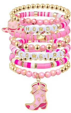 7 bracelets Bracelet bohème femme perles colorées élastique lot de fantaisie été style cowgirl accessoires mode multicouches pour filles et femmes bijoux fantaisie bracelet ado fille cadeau plage