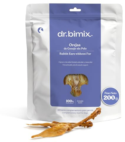 Orecchie di coniglio senza pelo per cani: bocconcini naturali ricchi di proteine, collagene e fibre, uno snack che favorisce la salute delle articolazioni, della pelle e della digestione 200g