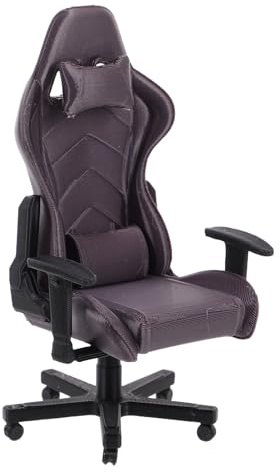 Toyvian 1 12 Scale Miniature Gaming Chair Dollhouse Furniture Tiny Office Computer Chair for Dollhouse Accessories Collector Micro Scene Decor