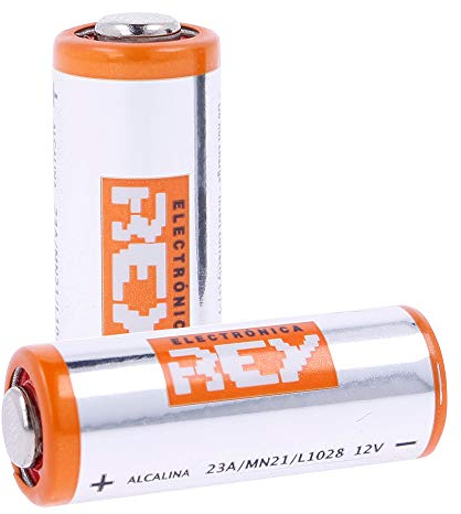 REY Pack de 2 Pilas Litio MN21 12V 23A, Alta Duración