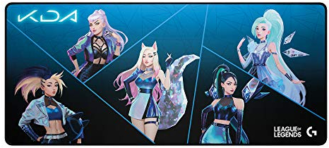 Logitech G840 XL Gaming-Mauspad aus Stoff - 0,12 Zoll dünne, stabile Gummiunterlage, Leistungsoptimierte Oberfläche, Offizielle League of Legends Edition