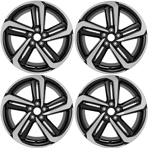 New Set of 19 19X8.5 Alloy Wheel For 2018-2022 HONDA Accord 10 Spoke | OEM Design Replacement Rim | Machined Black | Direct Fit - OE Stock Specs | 64127