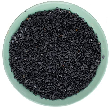 Avalution 6-9 mm Natural Black Gravel Polished Stone Succulent Plant Bonsai Stone DIY Plant Rock for Garden Outdoor & Indoor Gravel Aquarium Fish Tank Fairy Gardening Vase Filling Decoration-7LB