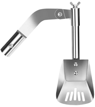 Limpiador de canalones, pala telescópica de acero inoxidable para eliminar la suciedad, resistente y resistente al óxido, fácil de usar, extensible, ideal para limpieza de jardín, zanjas, casas