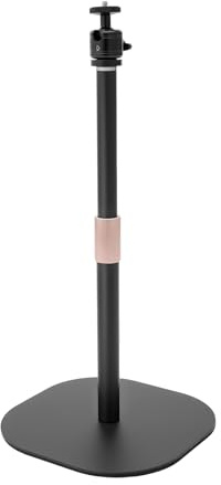 Trípode de proyector ajustable de 65 a 120 cm, acero al carbono, giratorio 360°, inclinación de 90°, montaje sin herramientas para cine en casa, oficina y presentaciones