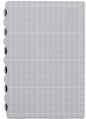 Vvikizy Tapis de Découpe Efficace, Auto-réparateur, Tapis D'artisanat pour la Couture, le Quilting, A4 A5, pour Artisans, Matériau PVC Gris