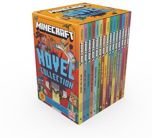 Minecraft Novel Collection: Official illustrated LitRPG children’s gaming fiction – perfect gift for fans of A Minecraft Movie and kids aged 6, 7, 8 & 9!