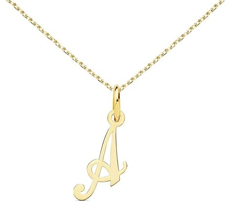 L'Atelier d'Azur Collar - Colgante letra A oro 750/1000 - Cadena dorada oferta