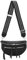 ITALYSHOP24 Damen Tasche Umhängetasche Brusttasche Muster Gürtel Bauchtasche Crossbody Gürteltasche Hüfttasche Crossover Bodybag Schultertasche Handytasche Leder Optik Schwarz S